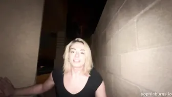Sophia Burns, Sneaky Pissing Behind the Back Alley