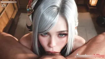 GEnshin Impact Shenhe Enjoy Sucking Thick Cock Slowly