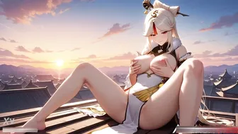 Geshin Impact Shy Ning Guang Giving You Her Body To Enjoy After Saving Her
