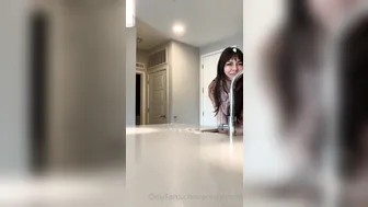 Erin Ashford, Fucking a Soapy Clear Dildo Hard on the Kitchen Counter