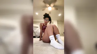 Alahnaly, Hot Chick in Glasses Twerking Her Bubble Butt and Spreading Her Holes