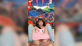 Honey Hayes, Cute Pigtail Slut Anal Fucking with a Jewel Buttplug