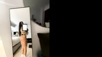 Angie Varona, Flashing Her Naked Ass and Pussy in the Living Room
