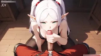 frieren In Her Sexy Black Ligerie Stocking Fuck And Suck In Tavern