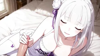 RE:Zero Elegant Shy Emilia First Time Taking Cock Into Her Pussy