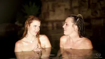 Charlie Forde, Elly Clutch, Dip Swimming and Pussy Licking in the Midnight Pool