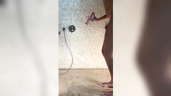 Anke Deplecker, Riding a Dildo Deep on the Shower Floor