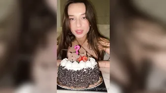Gloria Sol, Titty Teasing with Birthday Cake