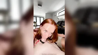 Laila Jones, Redhead Hotwife Getting Spitroasted by Lover and Hubby