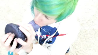 Miss Mao, Earth Chan Sucks on Dragon Dildo