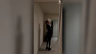 Anke Deplecker, Sexy Clown Teasing in Her See-Through Lingerie