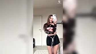 Anke Deplecker, Teasing in Her Pink See-Through Lingerie