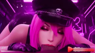 Street Fighter Poison Winning Her Reward In Cage Fight