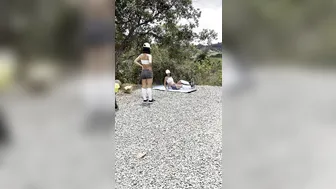 Friskytwins, Hot Frisky Twins Lesbian Fucking in Nature