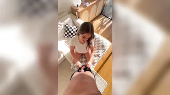 Tameeka, Big Booty Slut Oily Fucking a Big Cock on the Couch