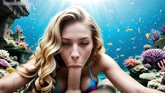 Afloat Underswater Big Tit Blonde Fuck n Suck