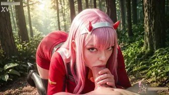 Encounter Horny Zero Two Franxx Tease In The Woods
