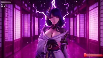 Genshin Impact Big Cock Fucking Raiden Shogun Electric Tingling Orgasm Creampie