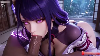 Genshin Impact Big Cock Fucking Raiden Shogun Electric Tingling Orgasm Creampie