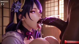 Genshin Impact Big Cock Fucking Raiden Shogun Electric Tingling Orgasm Creampie