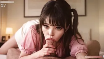Rented GF Chizuru Extra Tips From Old Guy To DeepThroat His Big Cock