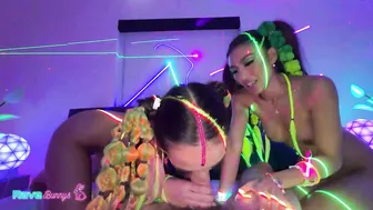 Clara Trinity, Two Skinny Little Sluts in a Filthy Disco Threesome