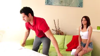 Kiera Winters, Quickie Fuck from Her Masseur’s Thick Cock