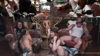 Madison Morgan, Two Hot Couples Swapping Blowjobs on a Live Podcast
