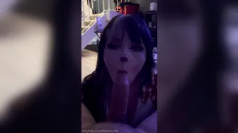 Sweetmuffiins, Sucking Santa’s Cock for a Christmas Face Full of Cum