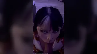 Sweetmuffiins, Sucking Santa’s Cock for a Christmas Face Full of Cum
