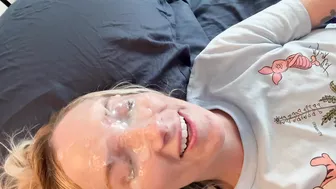 Cosmic Starlight, Gets A Thick Rope Of Cum Shot Straight In The Eye