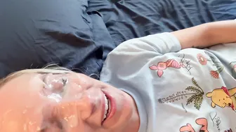 Cosmic Starlight, Gets A Thick Rope Of Cum Shot Straight In The Eye