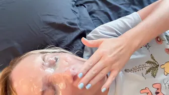 Cosmic Starlight, Gets A Thick Rope Of Cum Shot Straight In The Eye