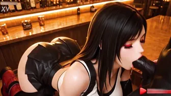 Tifa Lockhart Sloppy Blowjob & Creampie BBC - Final Fantasy