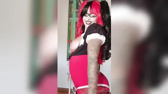 Christy Mack, Thick Harley Quinn Teasing On Livestream Like A Comic Book Whore