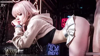 Cyber Girl Street Blowjob Night A Big Cock