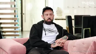 Huneybaked, Plugtalk, Big Tits Blonde FFM Threesome With Interviewer