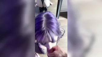Violenthomicidal, Goth Girl On Her Knees Sloppily Sucking Cock Like A Throat Whore