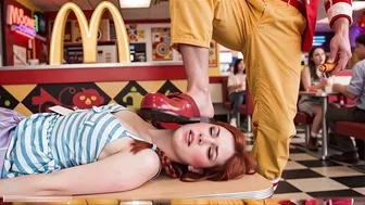 Ronald Mcdonald Dominate Rival Redhead Teen Wendy