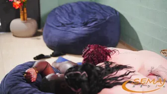 Semaj, Baby Kaykez, Jordon Love, Two BBW Sluts Sharing BBC Cumload