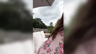 Roseharrt, Naked Big Titty Flashing In The Backyard Like A Garden Exhibitionist
