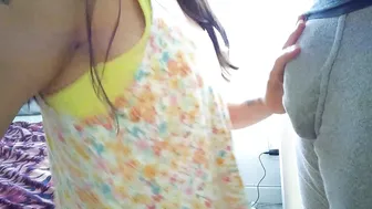 Chloenoa, Public Flashing And Blowjob At Home Like A Risky Exhibitionist Whore