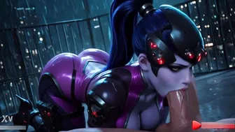 Overwatch Widowmaker's Rainy Rooftop Hardcore Mission