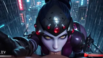 Overwatch Widowmaker's Rainy Rooftop Hardcore Mission