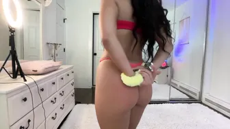 Ariajackson, Teasing In Her Lingerie And Handcuffed Like A Bound Lingerie Tease Whore