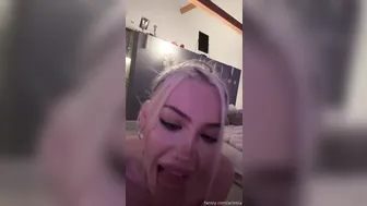 Ariesia, Sucking A Huge Dildo With Ahegao Like A Cross-Eyed Throat Whore