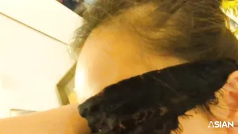 Chinese Girl Trick By Her Husband Blinfold Fuck By His Friend