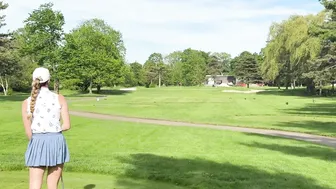 Nadia Fox, Licking And Sucking After A Golf Course Like A Post-Golf Throat Cum Tease