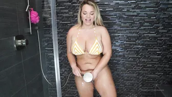 Trisha Paytas, PAWG Blonde Slut Vibrating Squirting In The Shower Like A Fat Shower Squirting Cum Pig