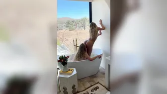 Bentlee, Princess Bb Girl, Two Hot Blonde Lesbian Sluts Licking In The Bathtub